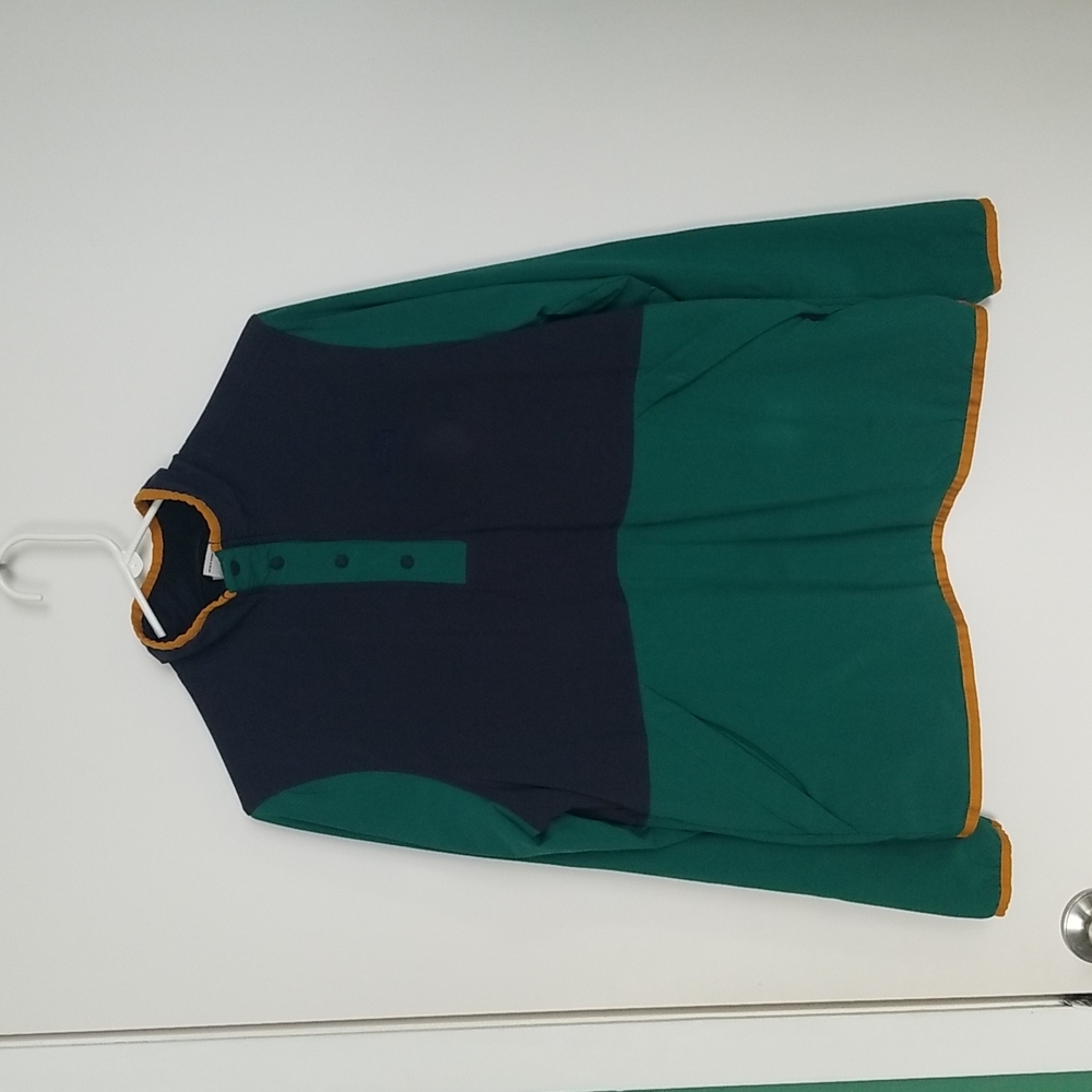 North Face pullover lightweight jacket/sweatshirt. Navy & green. Size large